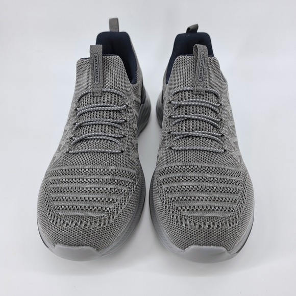 Skechers Men Garner Crispin Knit Grey 10.5 Relaxed Fit Slip On